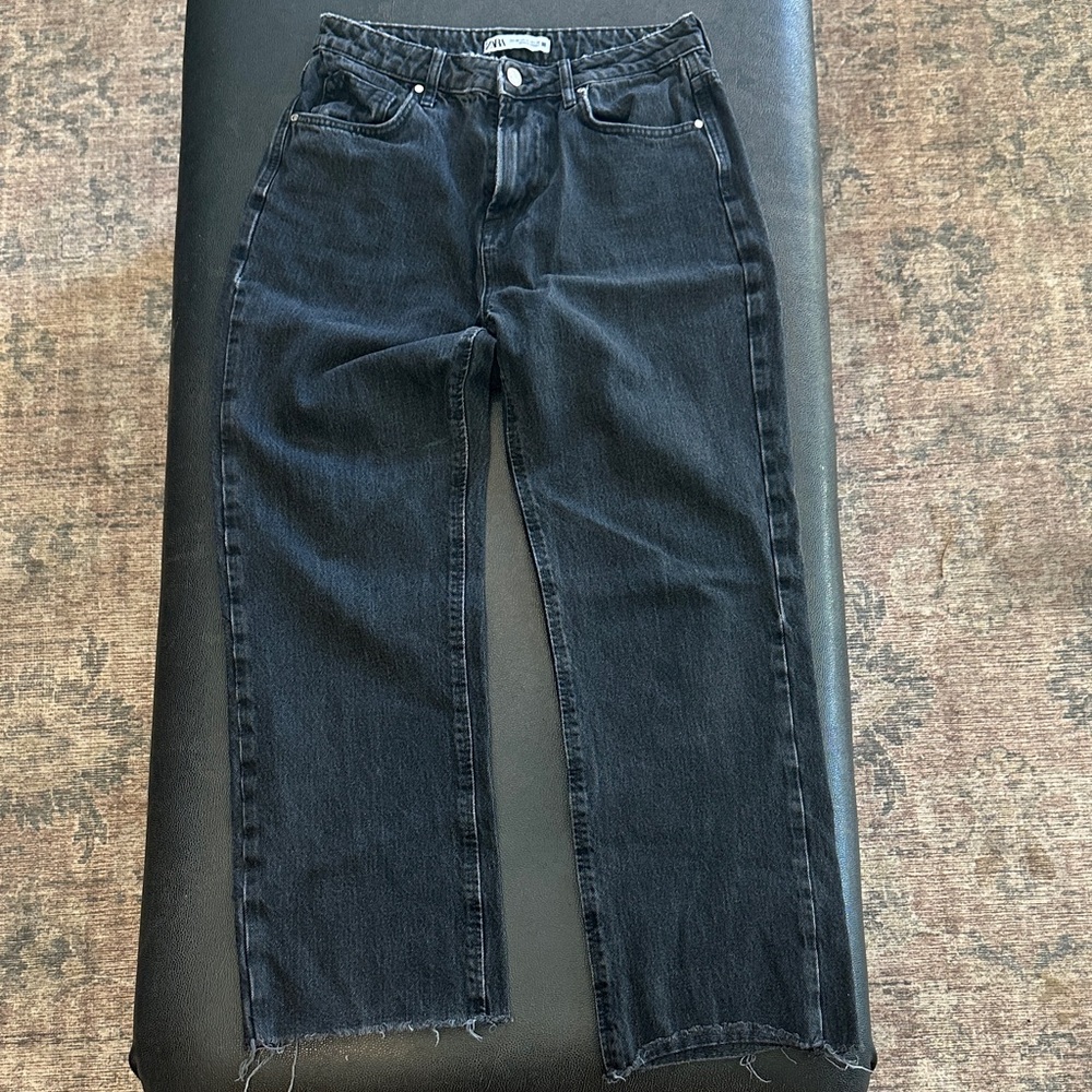 Zara Charcoal Denim Jeans